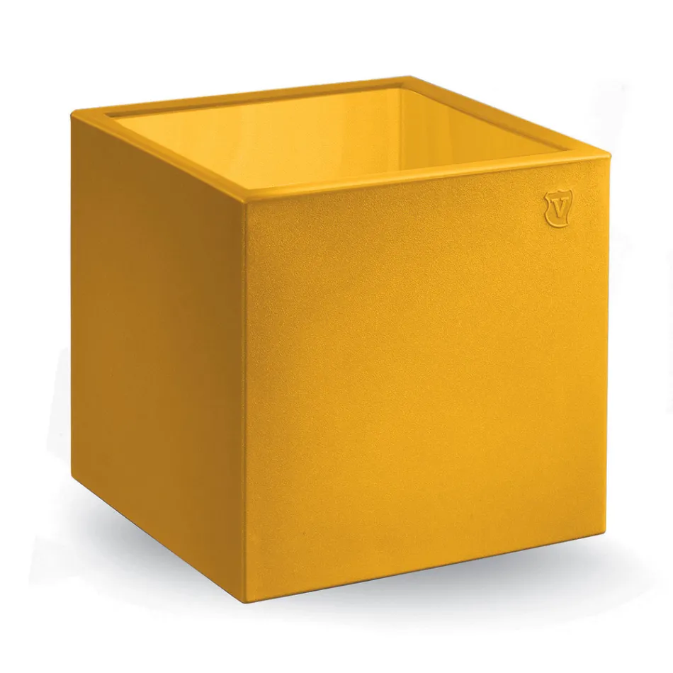 Vierkante salontafel in gekleurd polyethyleen Made in Italy - Noemi Viadurini