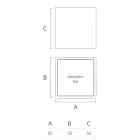 Vierkante salontafel in gekleurd polyethyleen Made in Italy - Noemi Viadurini