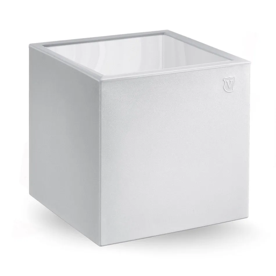 Vierkante salontafel in gekleurd polyethyleen Made in Italy - Noemi Viadurini