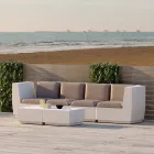 Vierkante salontafel in polyethyleen Made in Italy - Macao Viadurini