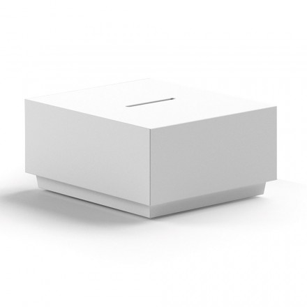 Vierkante salontafel in polyethyleen Made in Italy - Macao Viadurini