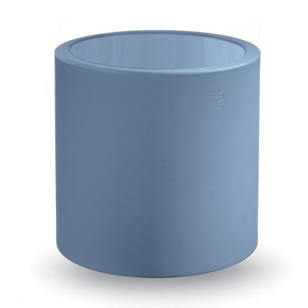 Ronde salontafel in gekleurd polyethyleen Made in Italy - Noemi Viadurini