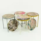 Salontafel voor binnen of buiten met metalen structuur Made in Italy - Carim Viadurini