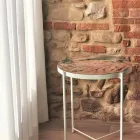 Salontafel voor binnen of buiten met metalen structuur Made in Italy - Carim Viadurini