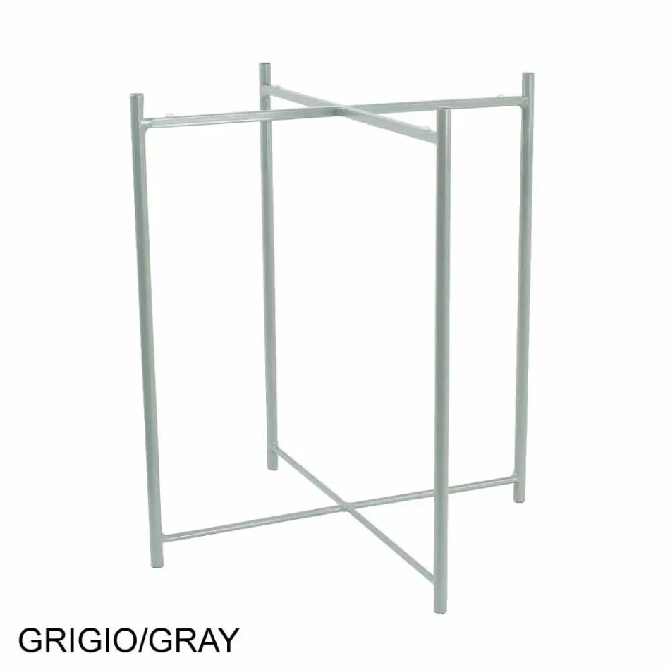 Salontafel voor binnen of buiten met metalen structuur Made in Italy - Carim Viadurini