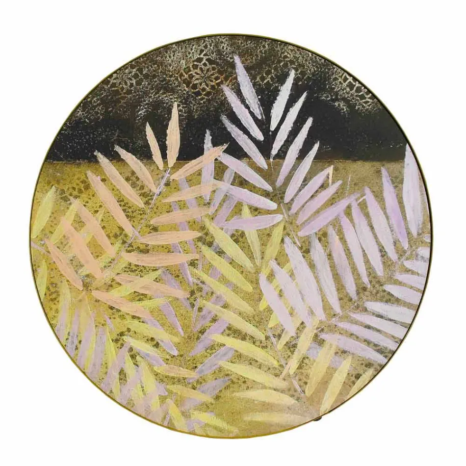 Salontafel voor binnen of buiten met metalen structuur Made in Italy - Carim Viadurini