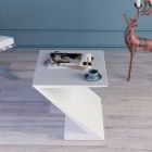 Zeta moderne design witte salontafel gemaakt in Italië Viadurini