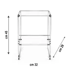 Salontafel met 1 plank in transparant plexiglas Made in Italy - Mulan Viadurini