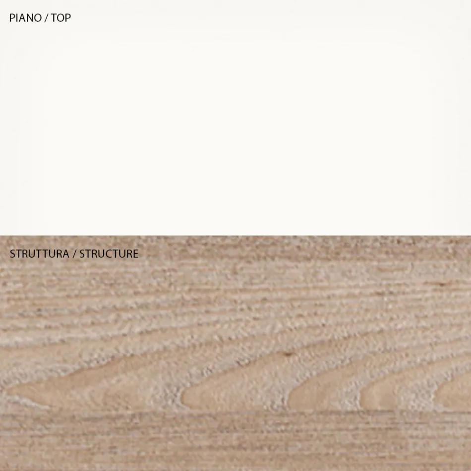 Salontafel met ecologische houten container - Cripto Viadurini