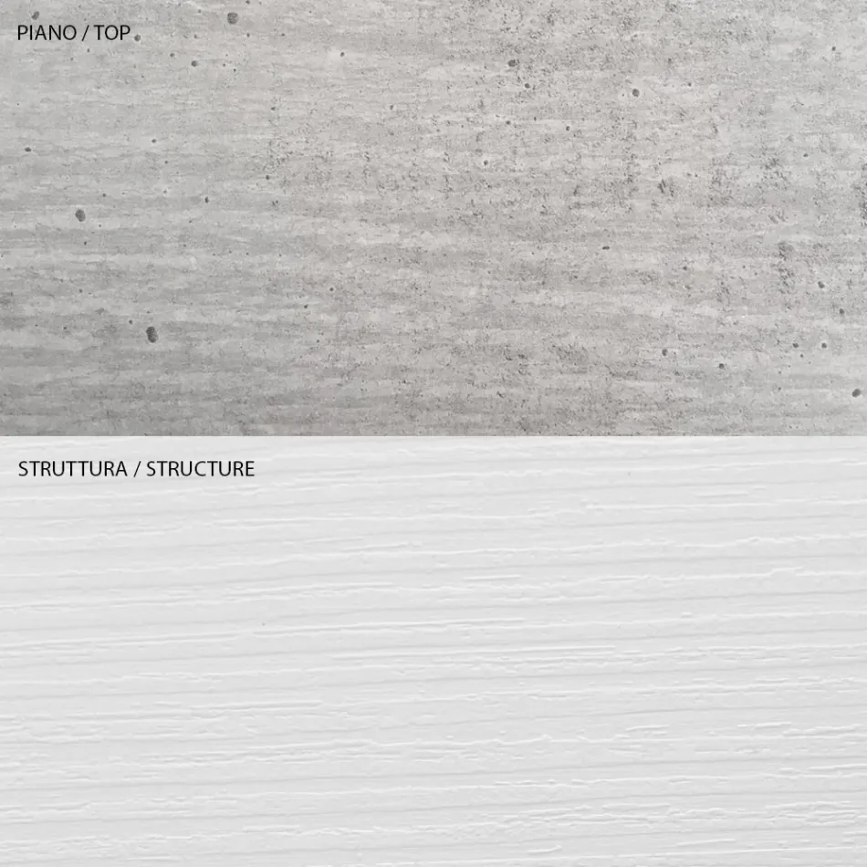 Salontafel met ecologische houten container - Cripto Viadurini