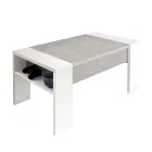 Salontafel met ecologische houten container - Cripto Viadurini