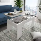 Salontafel met houten container - Scandio Viadurini