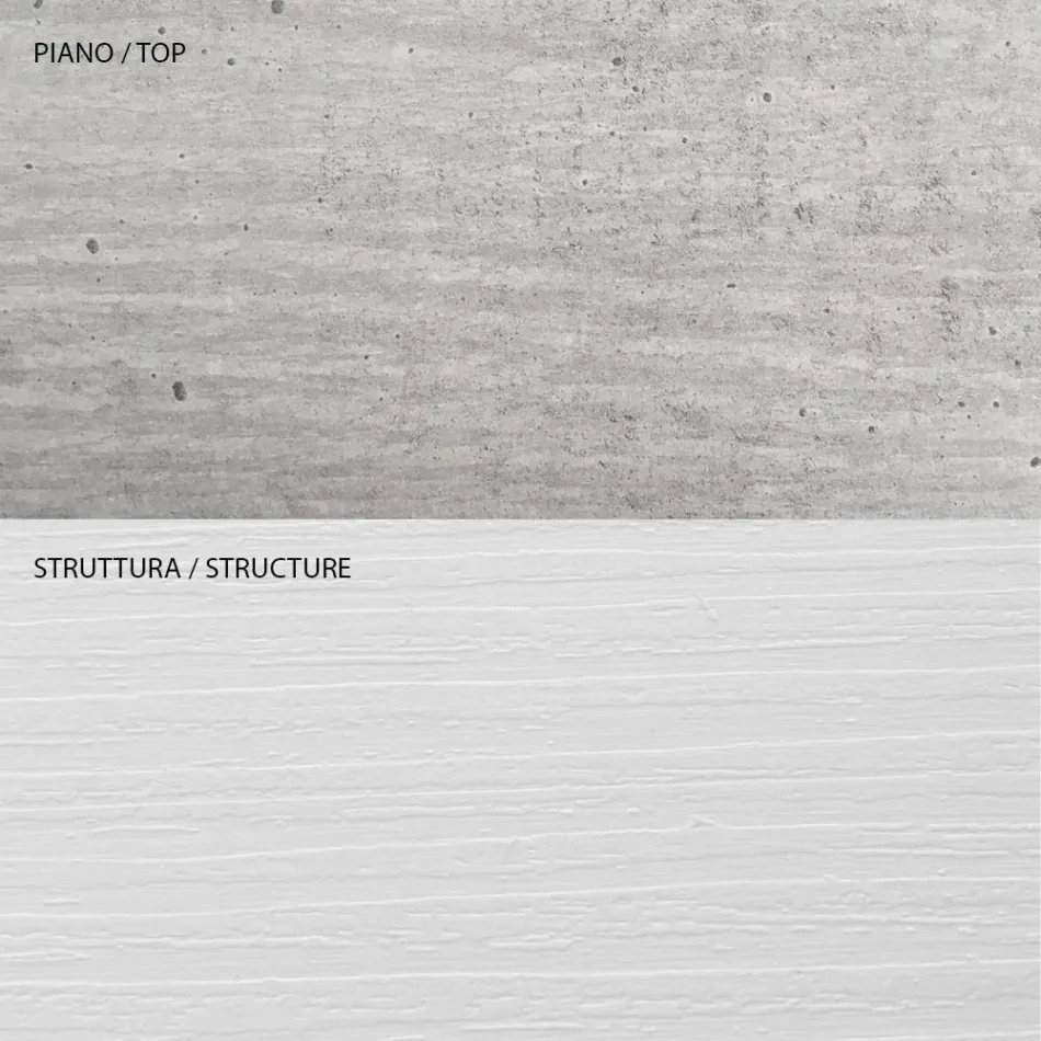 Salontafel met houten container - Scandio Viadurini