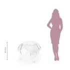 Salontafel met blad en onderstel van plexiglas Made in Italy - Brento Viadurini