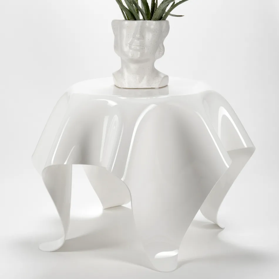 Salontafel met blad en onderstel van plexiglas Made in Italy - Brento Viadurini