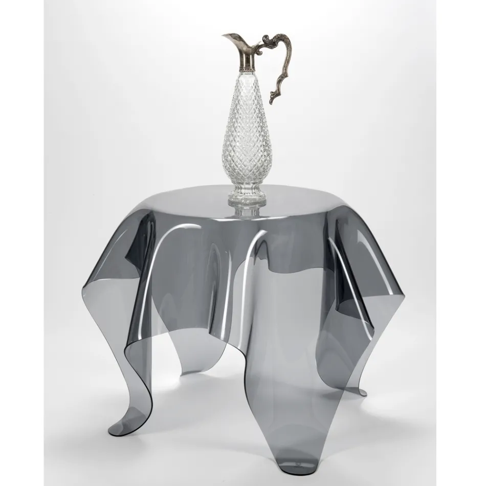 Salontafel met blad en onderstel van plexiglas Made in Italy - Brento Viadurini