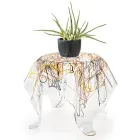 Salontafel met blad en onderstel van plexiglas Made in Italy - Brento Viadurini