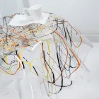 Salontafel met blad en onderstel van plexiglas Made in Italy - Brento Viadurini