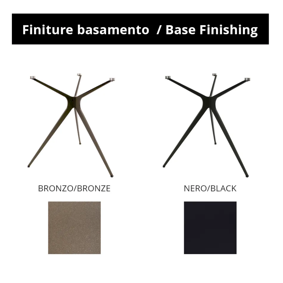 Salontafel met rond blad van porseleinsteengoed Made in Italy - Siste Viadurini