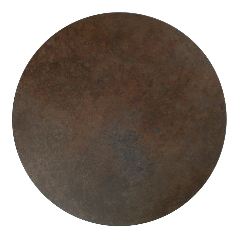 Salontafel met rond blad van porseleinsteengoed Made in Italy - Siste Viadurini