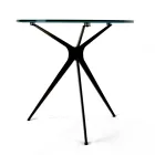 Salontafel met rond blad van porseleinsteengoed Made in Italy - Siste Viadurini