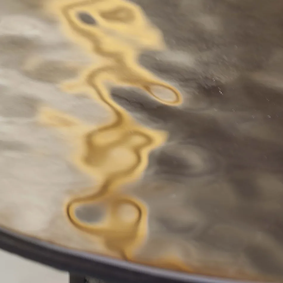 Salontafel met glazen blad en metalen onderstel Made in Italy - Batulla Viadurini