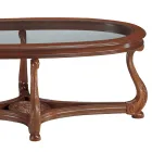 Salontafel met glazen blad Made in Italy - Sedna Viadurini