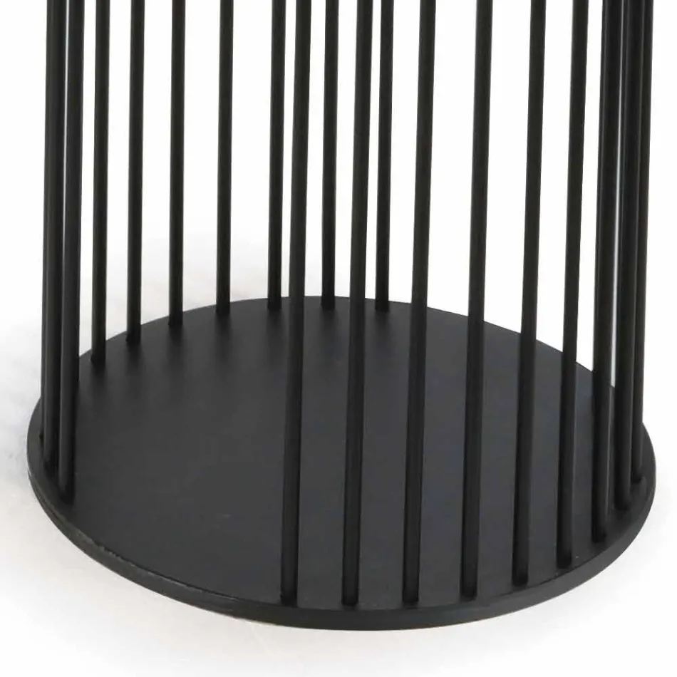 Salontafel met rond keramisch blad Made in Italy - Montebianco Viadurini