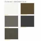 Salontafel met rond blad van gelamineerd HPL Made in Italy - Mina Viadurini