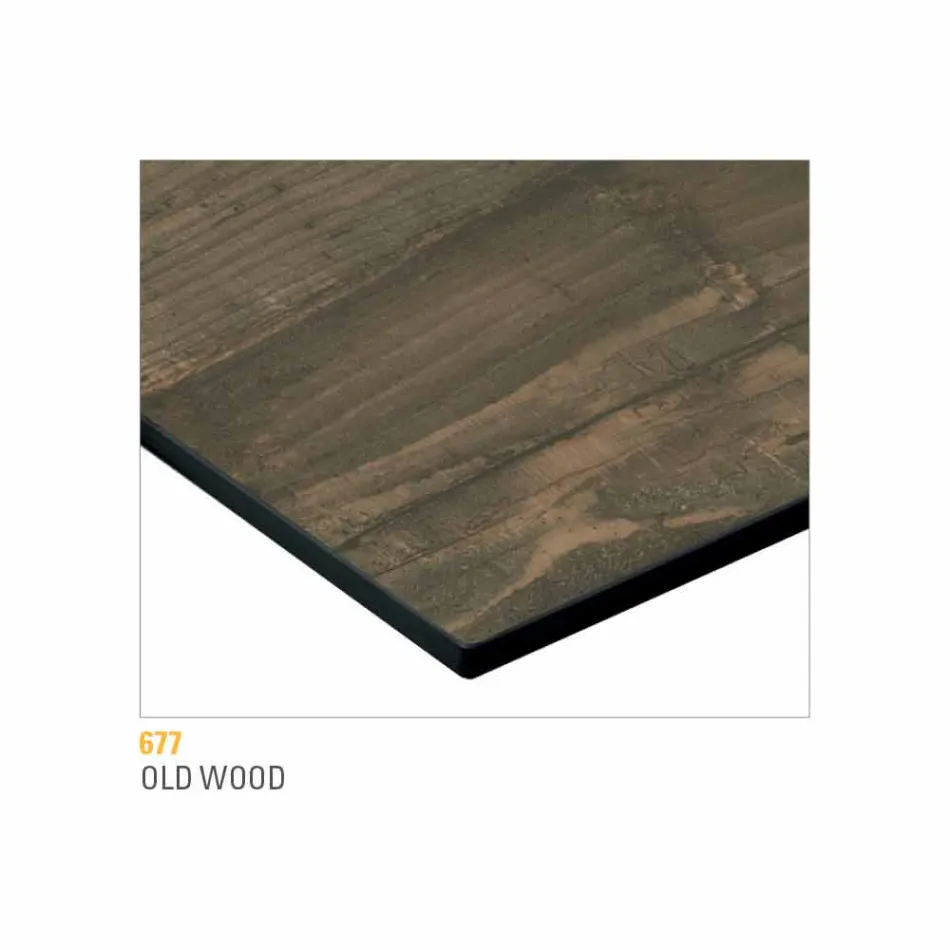 Salontafel met rond blad van gelamineerd HPL Made in Italy - Mina Viadurini