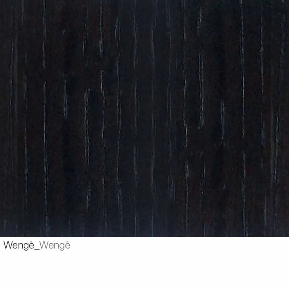 Salontafel met rond houten blad Made in Italy - Montebianco Viadurini