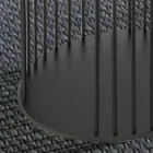 Salontafel met rond houten blad Made in Italy - Montebianco Viadurini