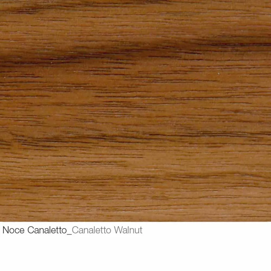 Salontafel met rond houten blad Made in Italy - Montebianco Viadurini