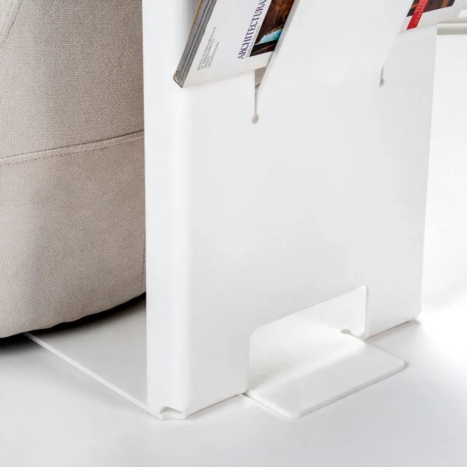 Salontafel met tijdschriftenrek van plexiglas Made in Italy - Belle Viadurini