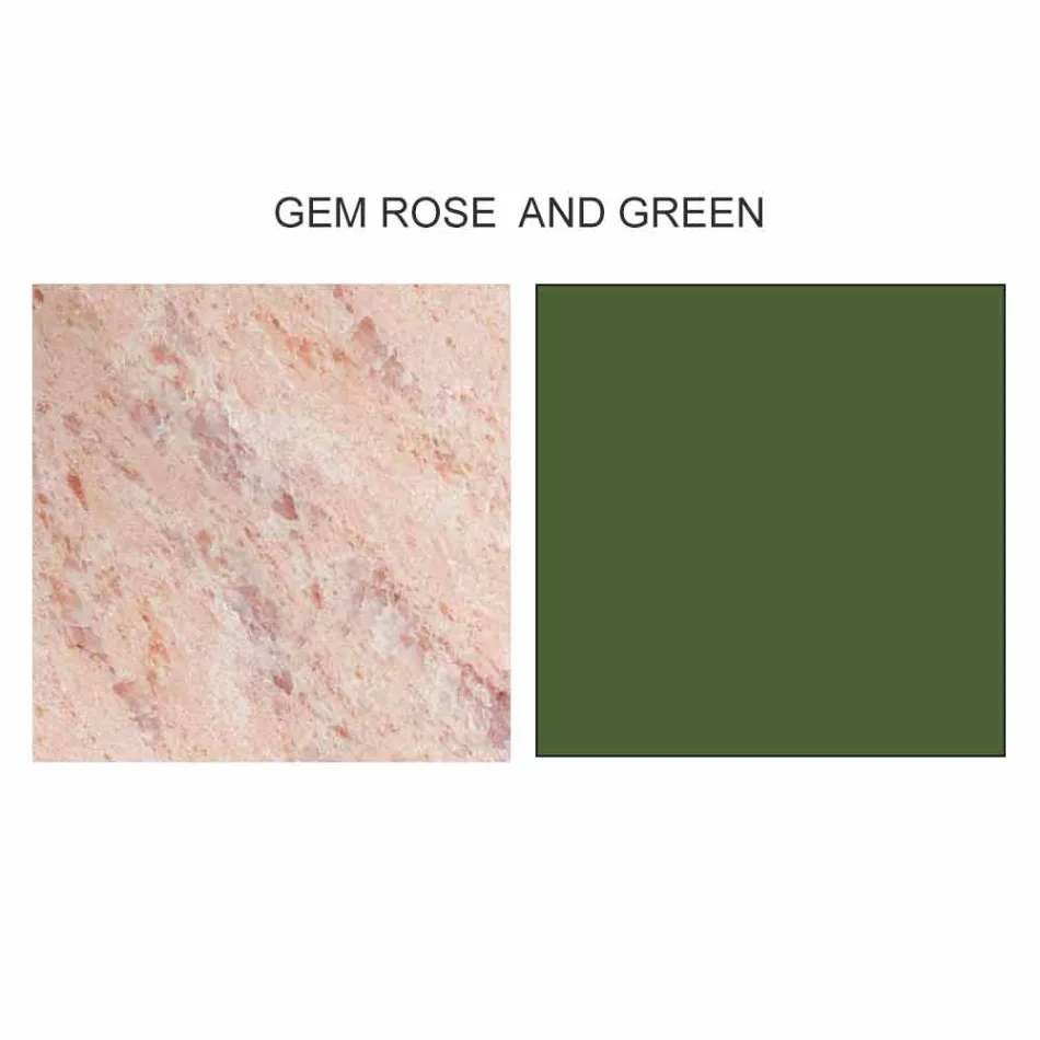 Design salontafel met 2 ronde bladen in Gres Made in Italy - Stockholm Viadurini