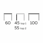 Design salontafel met 2 ronde bladen in Gres Made in Italy - Stockholm Viadurini