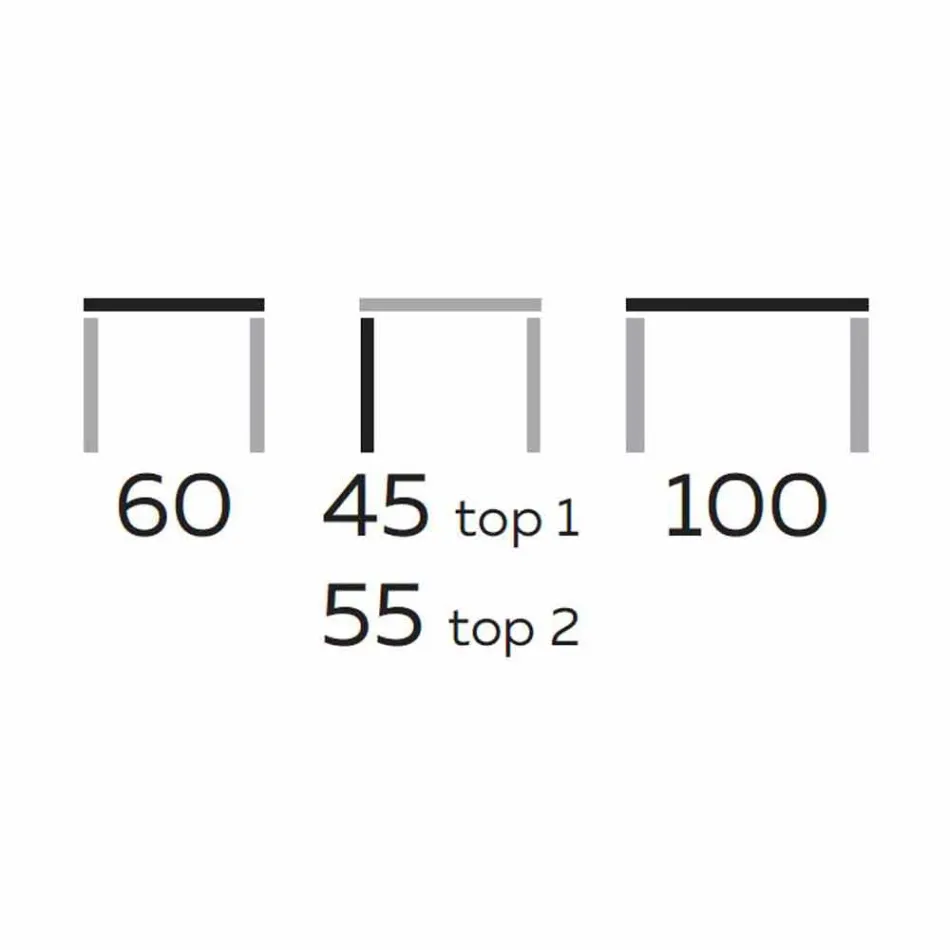 Design salontafel met 2 ronde bladen in Gres Made in Italy - Stockholm Viadurini