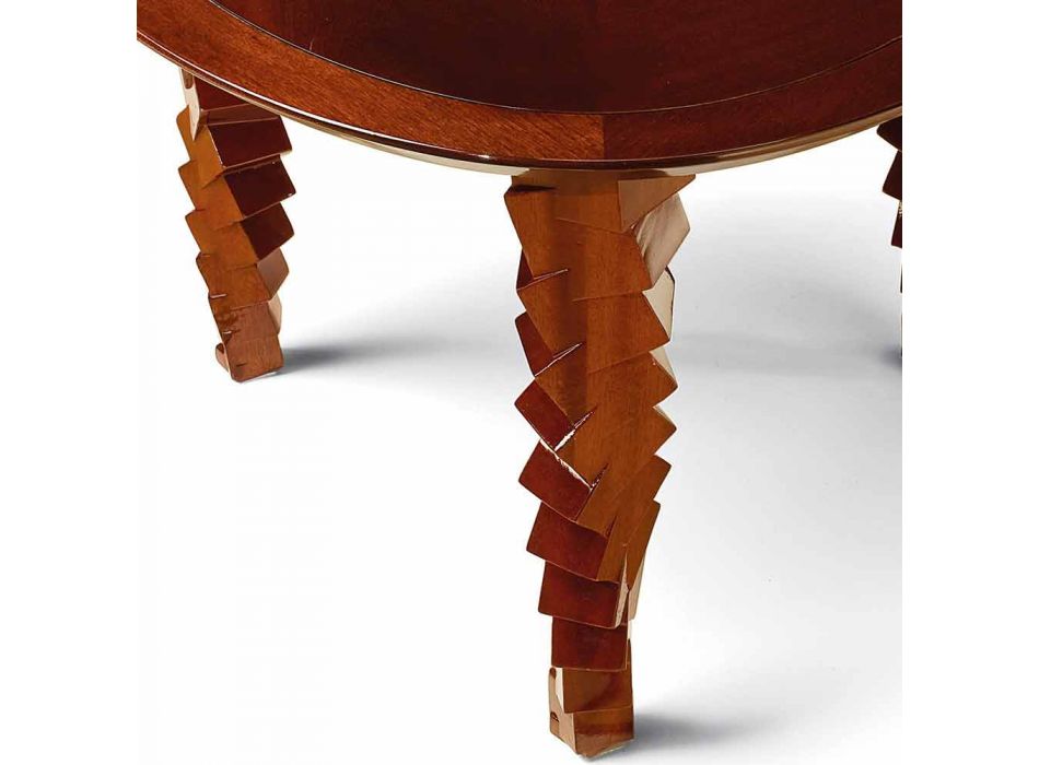 Salontafel modern design in hout, gemaakt in Italië, Loris Viadurini