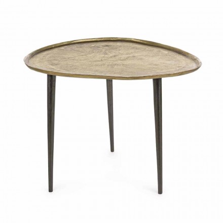 Homemotion Design salontafel met aluminium blad - Yamila Viadurini