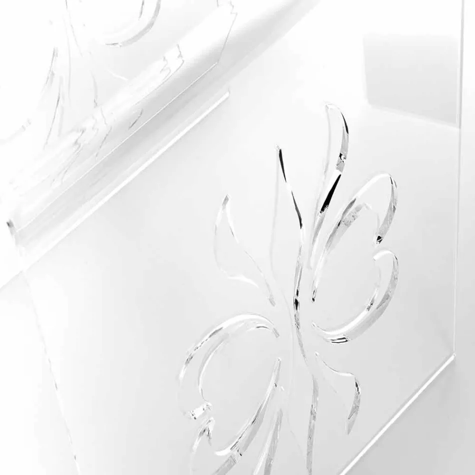 Design salontafel in transparant plexiglas van Mandas Viadurini