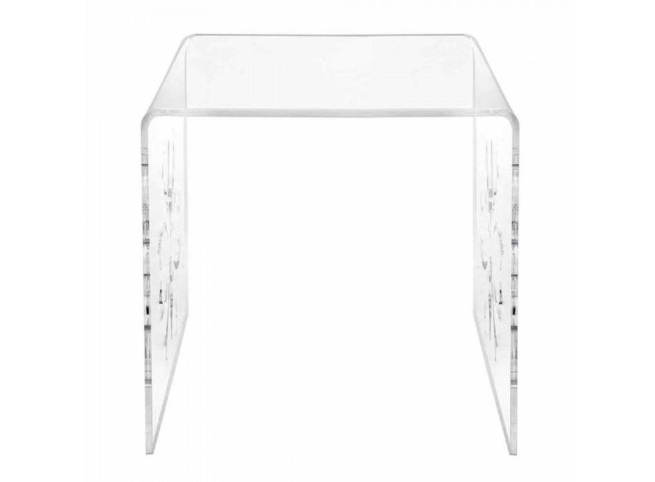 Design salontafel in transparant plexiglas van Mandas Viadurini