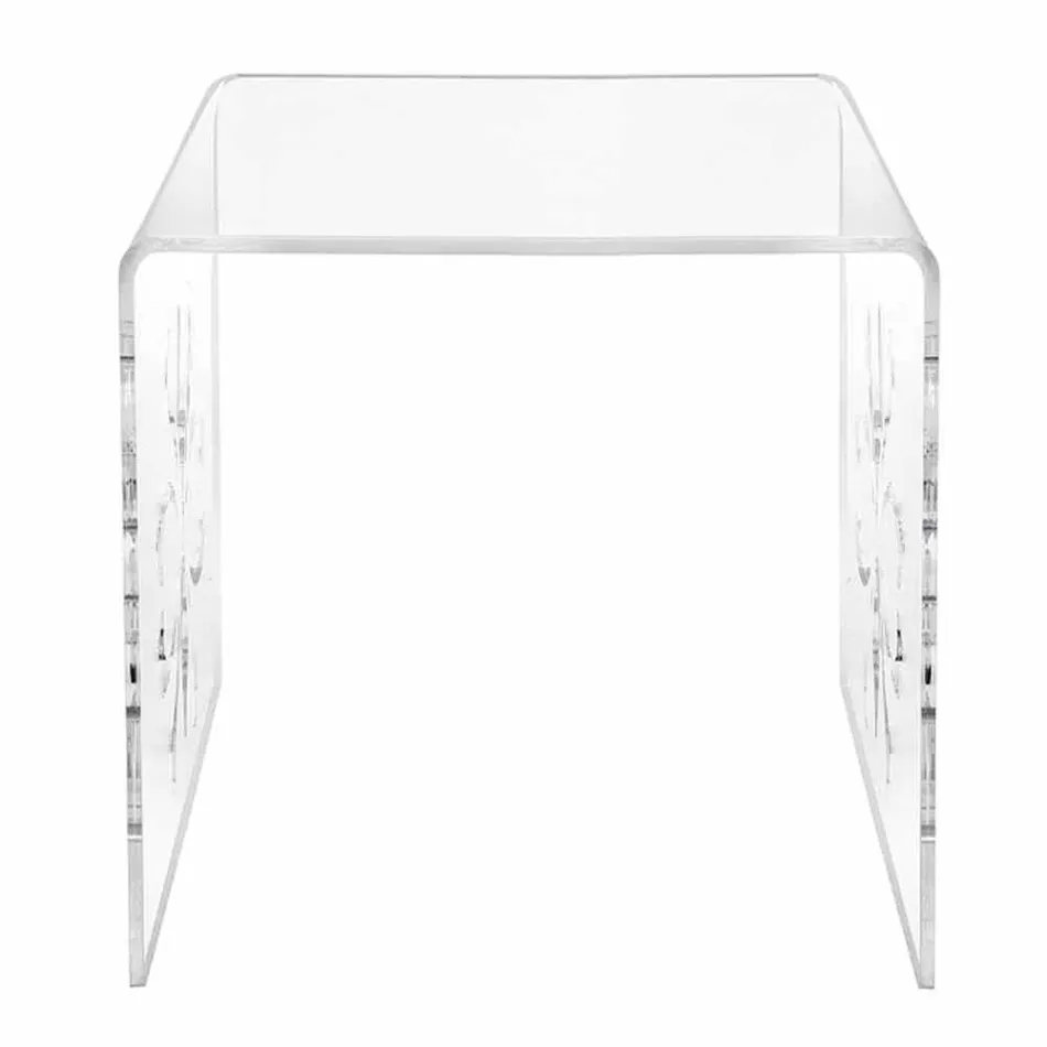 Design salontafel in transparant plexiglas van Mandas Viadurini