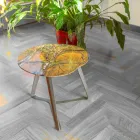 Salontafel handgemaakt in marmer en staal Made in Italy - Prince Viadurini