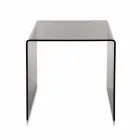 Salontafel gerookte modern 40x40cm Terry Klein, made in Italy Viadurini