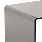 Salontafel gerookte modern 40x40cm Terry Klein, made in Italy Viadurini