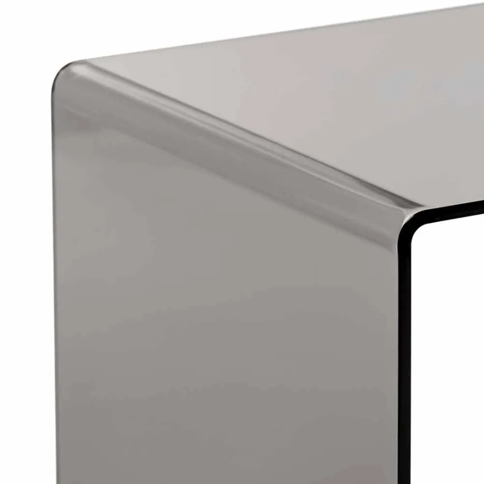 Salontafel gerookte modern 40x40cm Terry Klein, made in Italy Viadurini