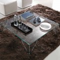 Salontafel in extra helder transparant kristal Made in Italy - Lithium