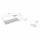 Fenix salontafel met transparante poten Made in Italy - Justin Viadurini