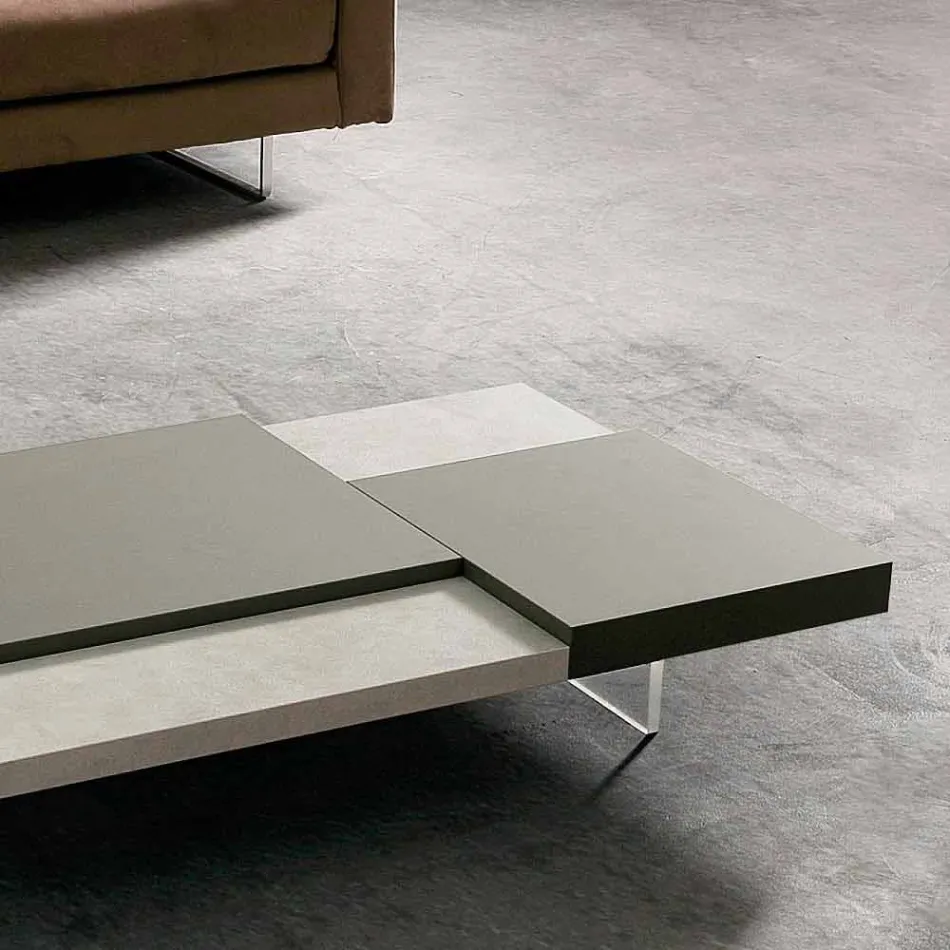 Fenix salontafel met transparante poten Made in Italy - Justin Viadurini