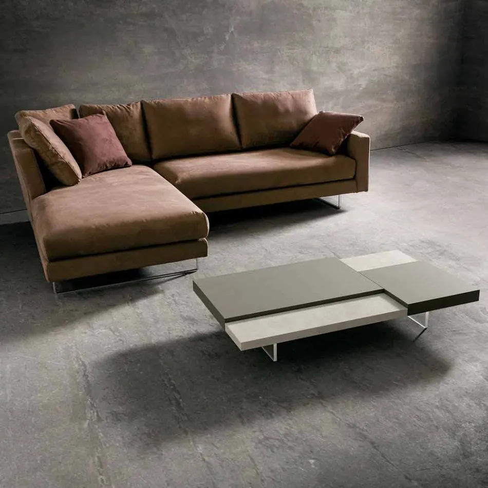 Fenix salontafel met transparante poten Made in Italy - Justin Viadurini